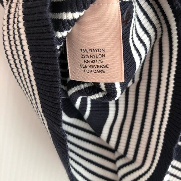 NWT Philosophy turtle neck striped sweater long sleeve ribbed - Picture 7 of 9